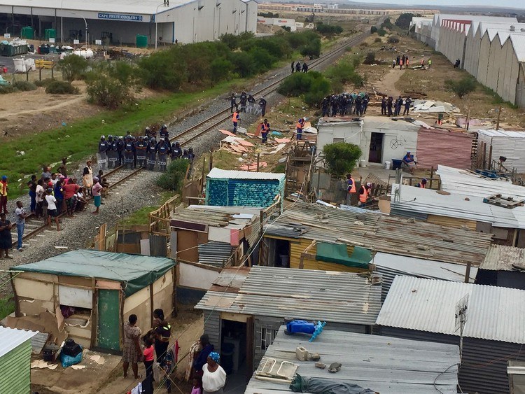 Freight Trains Stopped In Cape Town As Shack Dwellers Fight For Land
