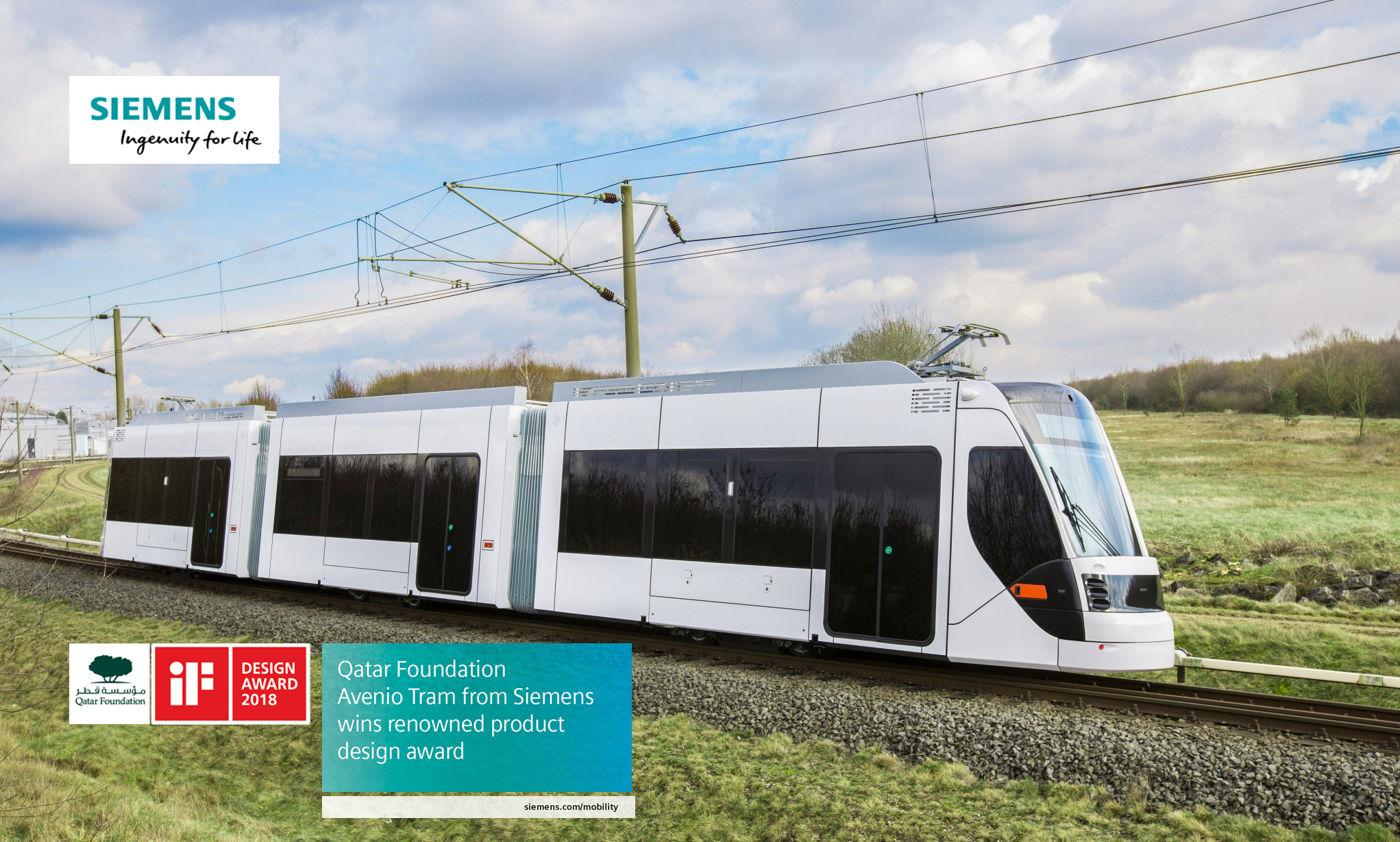 Siemens Tram For Doha Receives iF Design Award