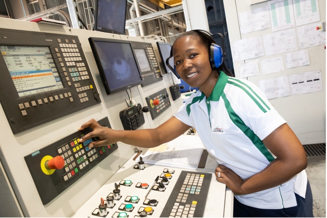 Lucchini South Africa’s First Female Machine Operator Shows That It’s Not Just A Man’s World