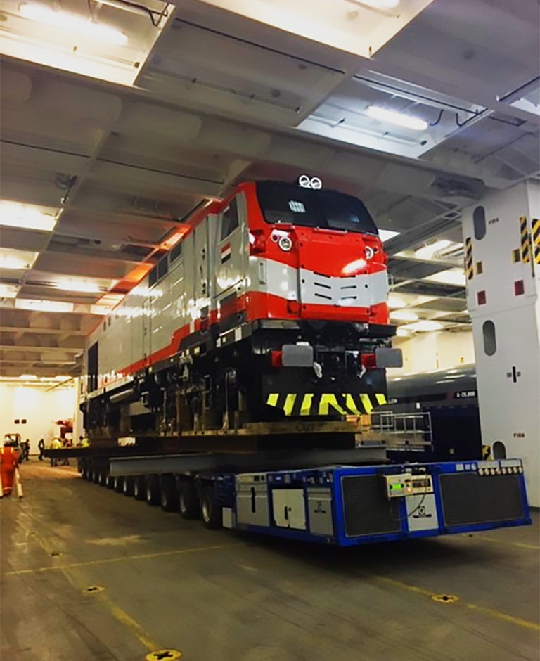 Compass Coordinates Move Of Locomotives For ENR