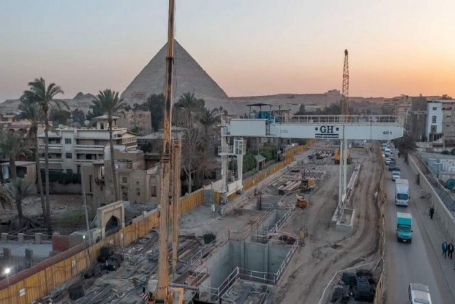Arab Contractors Company Chairman Monitors Progress At Cairo Metro Line 4 And Oversees TBM Installation