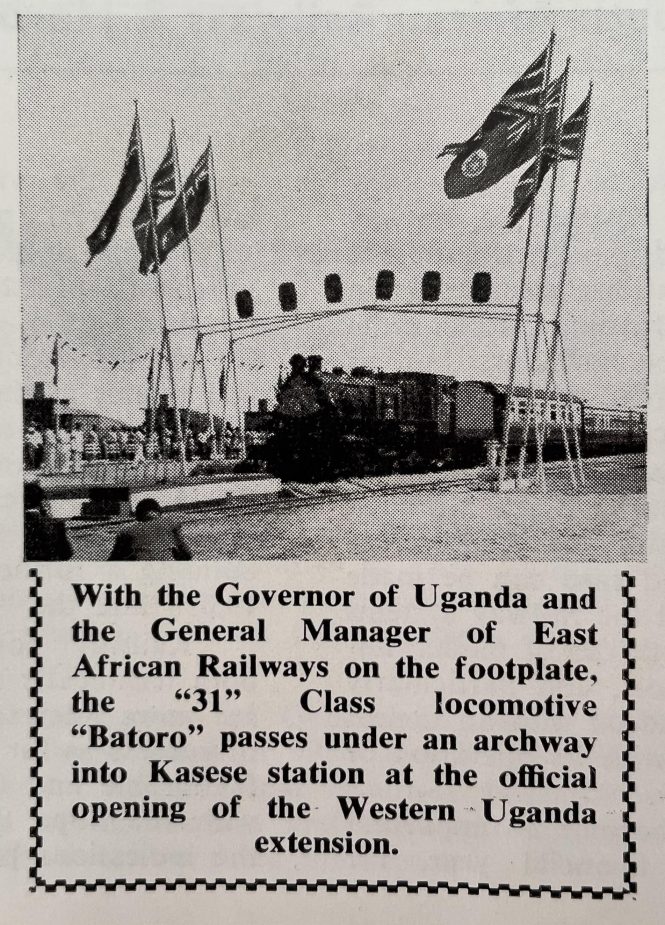 History from 1957 - £5,200,000 Rail Link Now Opens Up Wealth of Western Uganda