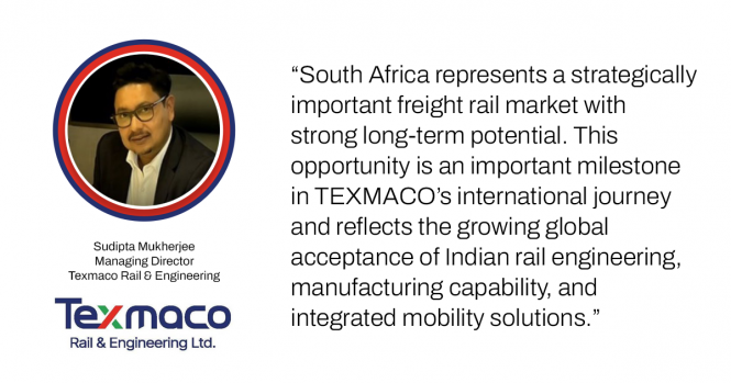 TEXMACO Secures Landmark South African Rail Order Opportunity Worth More Than INR 4,045 Crores