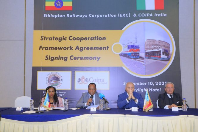Ethiopian Railways Corporation and COIPA Italia S.P.A. Sign Strategic Cooperation Framework Agreement