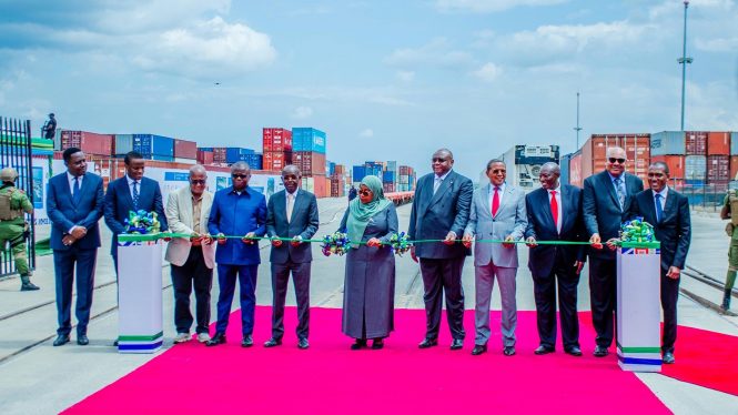 Tanzania President Officially Launches Kwala Dry Port and Modern Freight Rail Service