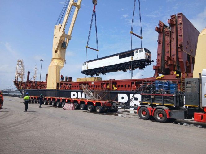 Locomotive Cleared from Tema Harbour for Tema–Mpakadan Railway Line