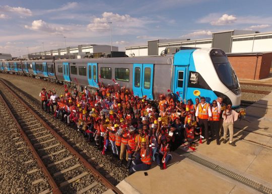 Rousing Send-off For Gibela’s First South-African-Built Commuter Train