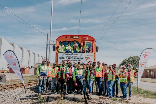 Transnet Freight Rail Sets New World Record with 696-Wagon Iron Ore Train