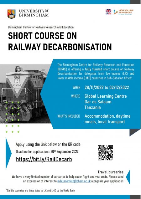 Railway Decarbonisation Course