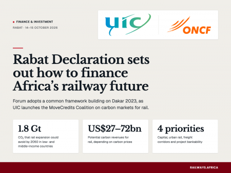 UIC and ONCF Forum in Rabat Adopts Declaration on Railway Financing and Launches Carbon Markets Coalition