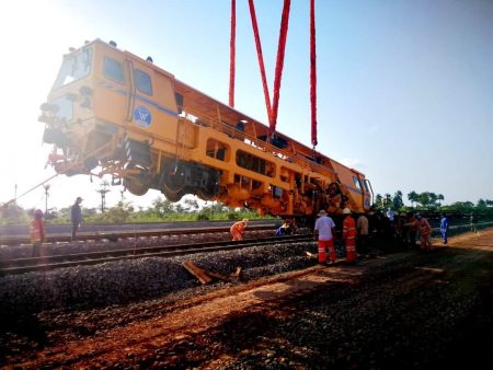 Arrival Of Railway Construction Vehicles For The Dapilon - Santou Railway