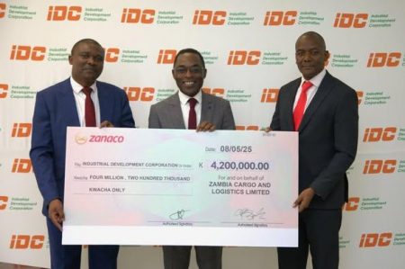 Zamcargo Declares First Dividend to IDC Zambia