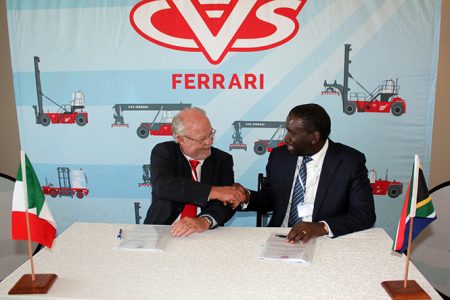 Kwane Capital And CVS Ferrari Sign Milestone Distribution And Localisation Of Port Handling Equipment