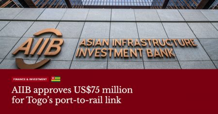 AIIB Approves US$75 Million for Togo Transport and Logistics Project