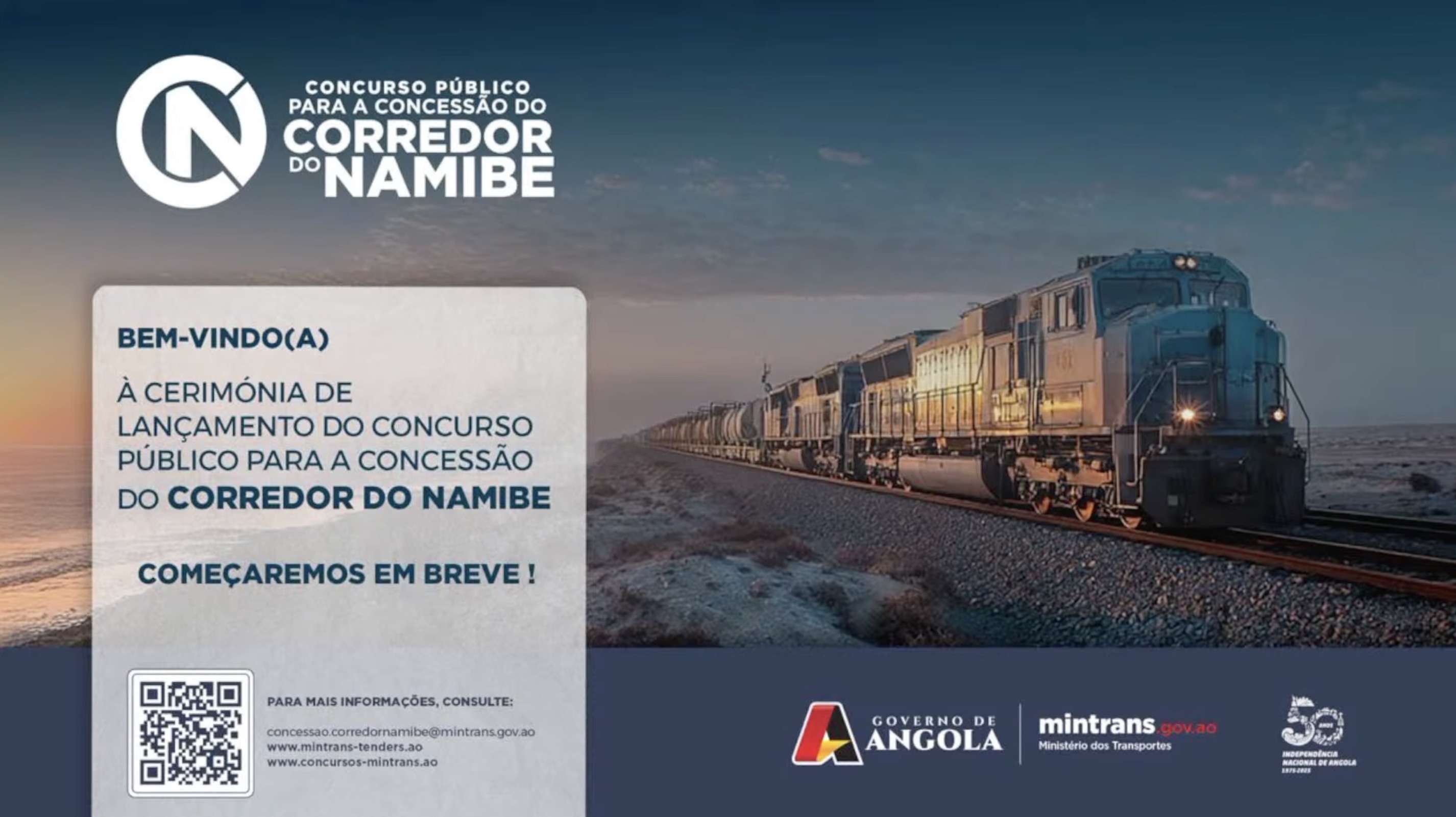 Angola Launches Tender for Namibe Corridor Railway Concession