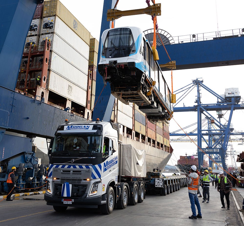 Railcars Of New Metro Trains In Egypt’s Largest Urban Transport Upgrade Delivered By MSC