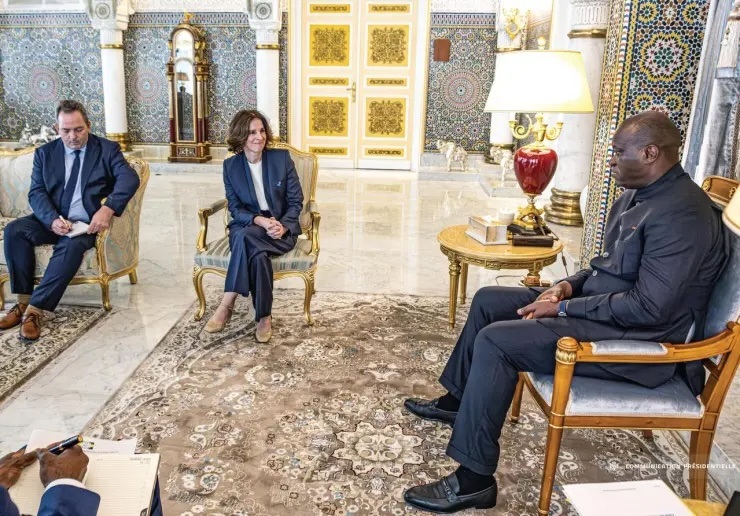 Modernisation of the Trans-Gabon Railway: The Head of State Receives the Ambassador of the European Union to Gabon