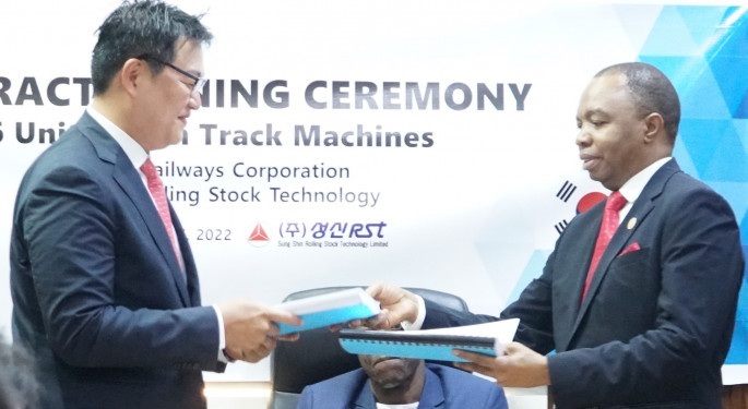 Tanzania Railways Corporation Signs Rolling Stock Agreement With Sung Shin Rolling Stock Technology