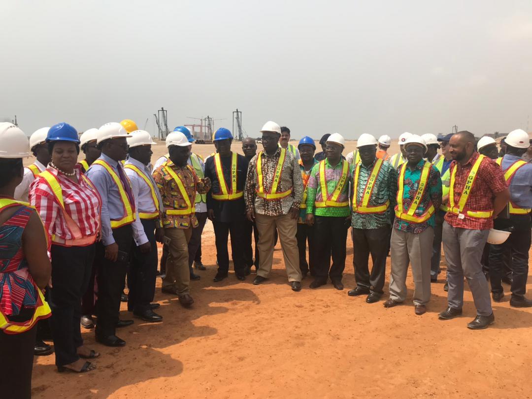 Minister For Railways Development Visits The Tema Port Expansion Project Site